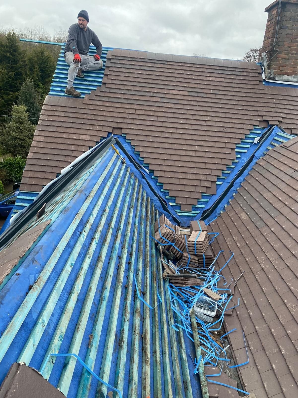 Coventry roofing specialists at work